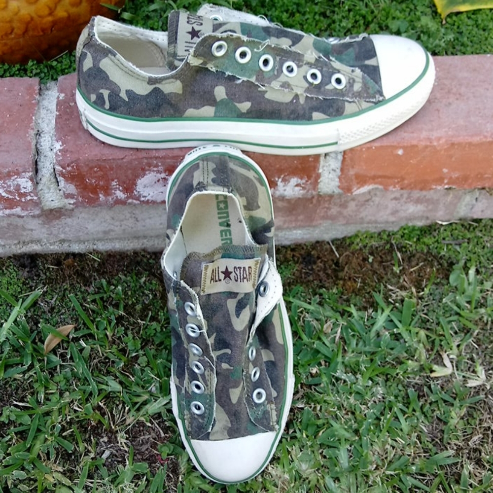 Vintage Converse Unisex Camo Shoes